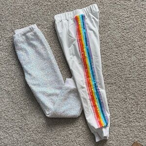 Kids Rainbow Sequin Joggers